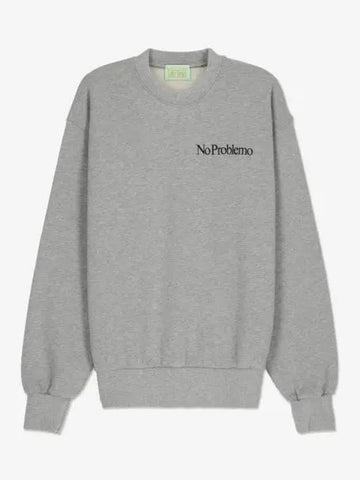 Mini Plablem Sweatshirt Gray Marl COAR20009GREYMARL - ARIES - BALAAN 1