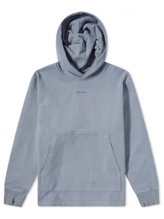 Logo Loose Fit Hoodie Oyster Grey - ACNE STUDIOS - BALAAN 2