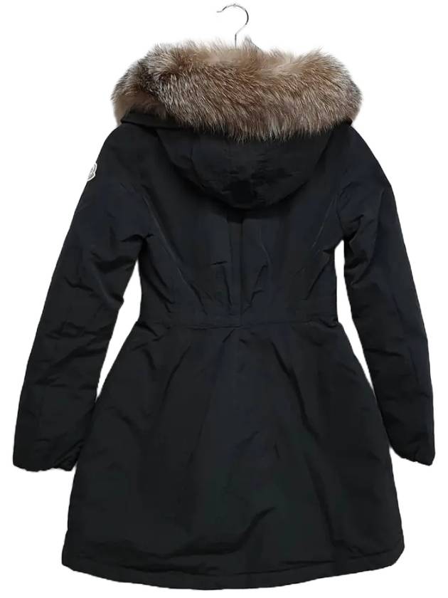 Women's Moncticole Goose Long Padded Parka Black - MONCLER - BALAAN 3