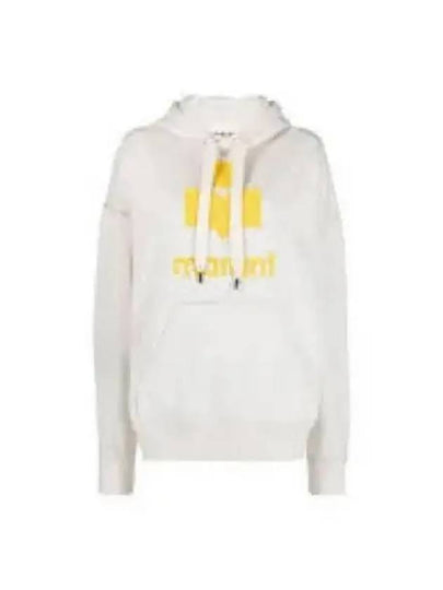 Miley Logo Print Hoodie Ivory - ISABEL MARANT - BALAAN 2