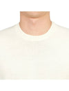 Crew Neck Wool Knit Top Ivory - DRUMOHR - BALAAN 7