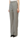 Rachino Pinstripe Wool Wide Pants Medium Gray - MAX MARA - BALAAN 5