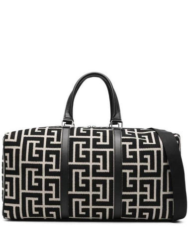 Voyage Monogram Jacquard Duffel Bag BM1EC173TJXP - BALMAIN - BALAAN 1