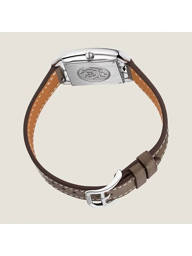 Women s Cape Cod Watch Swift Calfskin Small Size Etoupe Color 31mm W044294WW00 - HERMES - BALAAN 2