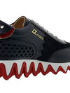 Loubi Shark Low Top Sneakers Black Red - CHRISTIAN LOUBOUTIN - BALAAN 11