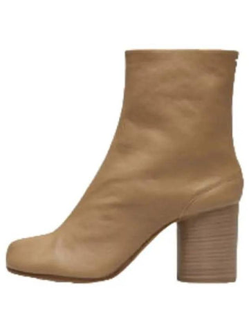 Tabi Vintage Leather Ankle Boots Light Brown - MAISON MARGIELA - BALAAN 1