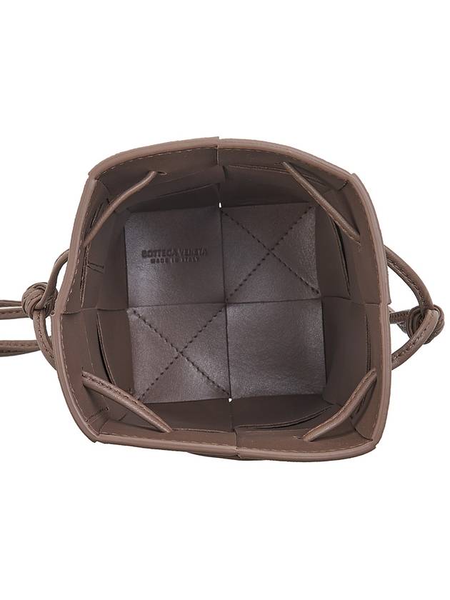 Intrecciato Cassette Small Bucket Bag Taupe Grey - BOTTEGA VENETA - BALAAN 11