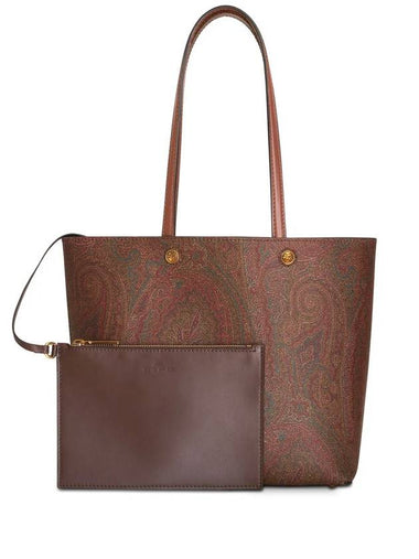 Essentials Medium Tote Bag Dark Brown - ETRO - BALAAN 1