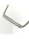 Logo Monogram Chain Necklace Silver - MARC JACOBS - BALAAN.