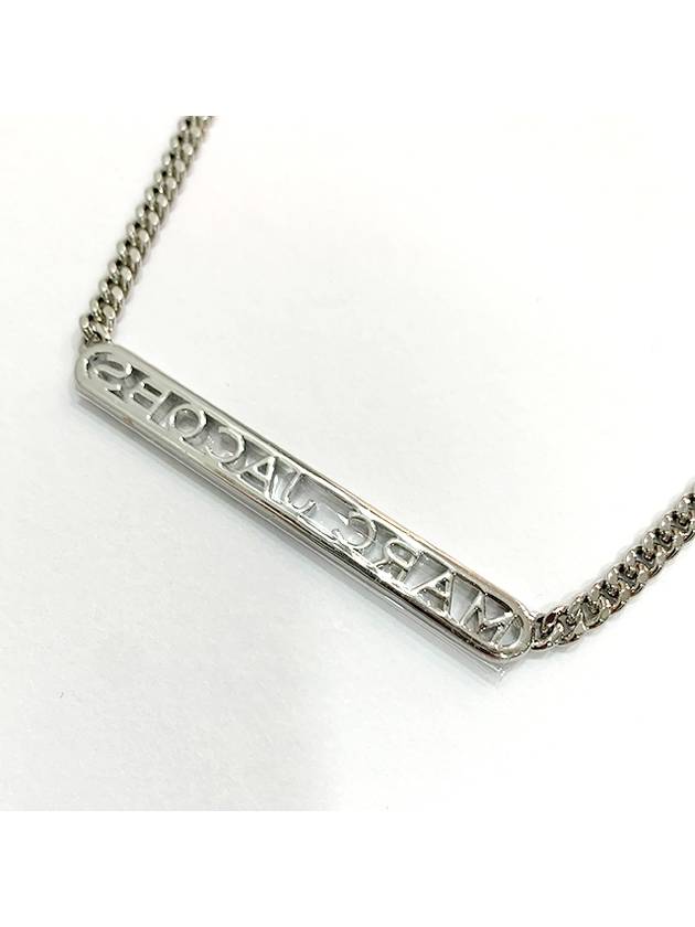 Logo Chain Necklace Silver - MARC JACOBS - BALAAN 5