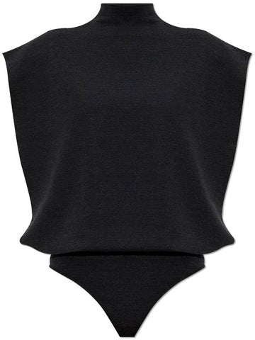 Alaïa Wool Bodysuit, Women's, Black - ALAIA - BALAAN 1