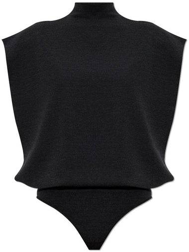 Alaïa Wool Bodysuit, Women's, Black - ALAIA - BALAAN 1