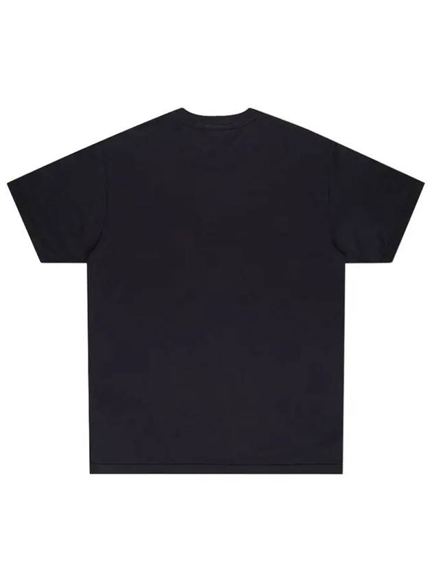 Logo Patch Short Sleeves T-Shirt Black - STONE ISLAND - BALAAN 3