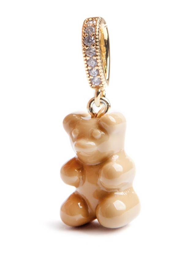 Nostalgia Bear Fave Connector Pendant Salt Caramel - CRYSTAL HAZE - BALAAN 2