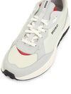 Men's Logo Suede Low Top Sneakers Ivory - HUGO BOSS - BALAAN 8