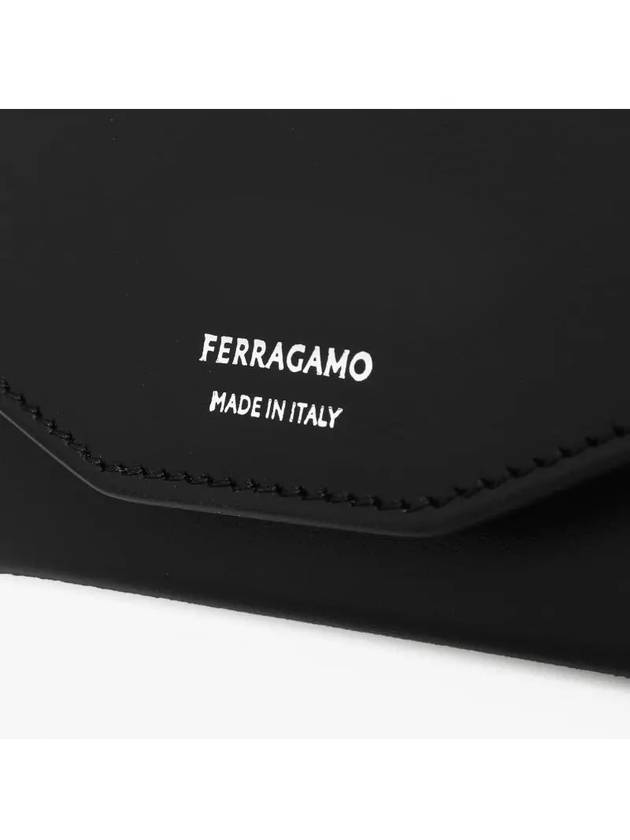 Strap Object Holder Pouch Bag Black - SALVATORE FERRAGAMO - BALAAN 4