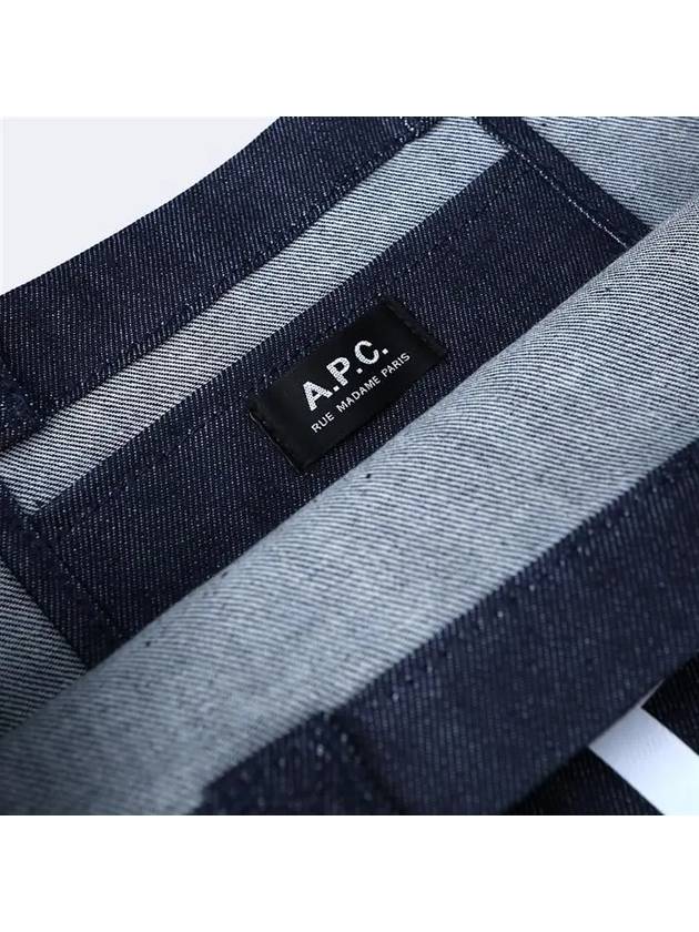 Eco Lou Logo Tote Bag Navy - A.P.C. - BALAAN 5