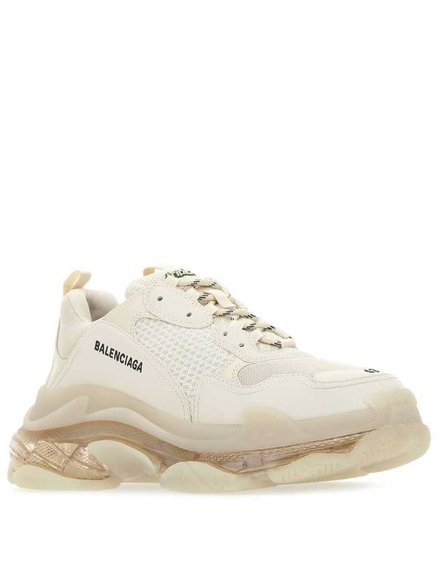 Triple S Clear Sole Low Top Sneakers Beige - BALENCIAGA - BALAAN 3