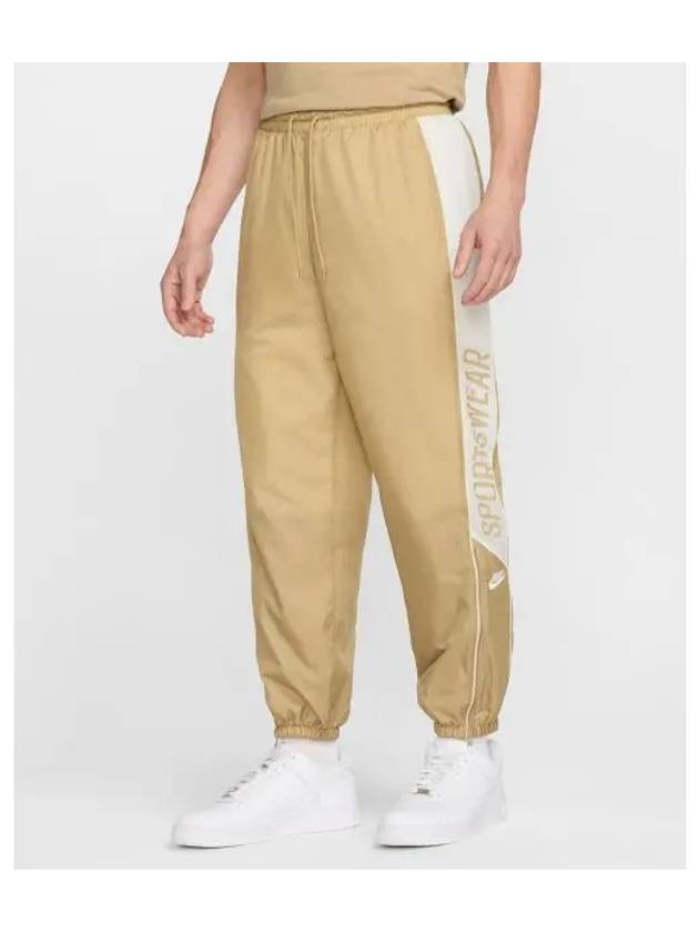 Club Woven Jogger Track Pants Beige - NIKE - BALAAN 2