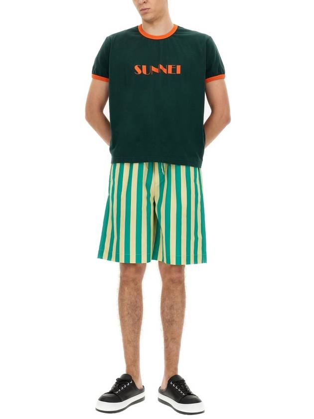 STRIPED PATTERN BERMUDA SHORTS - SUNNEI - BALAAN 2