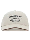 Horseferry Motif Cotton Canvas Ball Cap Ivory - BURBERRY - BALAAN 3