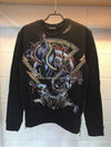 Men's Snake Fencer Printing Sweatshirt Black - BALMAIN - BALAAN 3