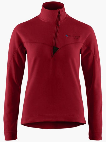 Women's Sigyn Half Zip Sweatshirt Burnt Russet - KLATTERMUSEN - BALAAN 2