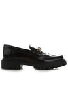 Leather Fringe Loafers Black - TOD'S - BALAAN 3