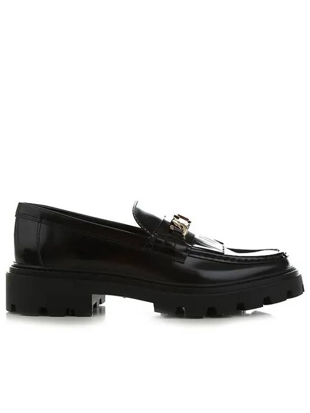 Fringe Loafers Black - TOD'S - BALAAN.