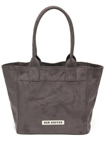 SHOPPER SUEDE CHARCOAL MD - DER KOFFER - BALAAN 1