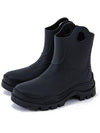 Misty Elastodien Rain Boots Black - MONCLER - BALAAN 2