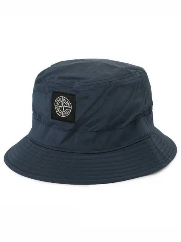 Econyl Regenerated Nylon Bucket Hat Avio Blue - STONE ISLAND - BALAAN 2