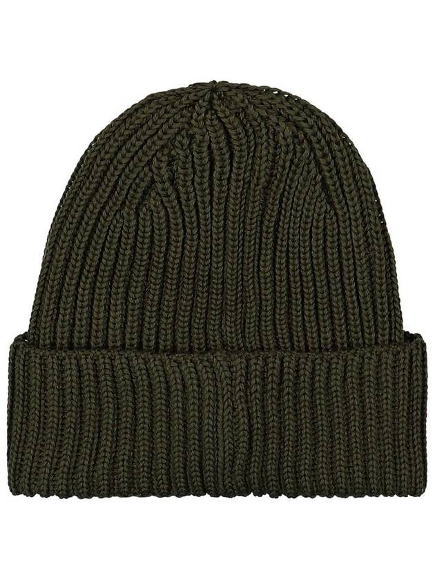 Extra Fine Merino Wool Goggle Beanie Ivy Green - CP COMPANY - BALAAN 3