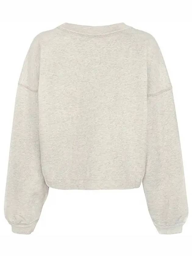 Margo Logo Crop Sweatshirt Ecru - ISABEL MARANT ETOILE - BALAAN 3