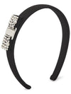 Vara Crystal Hairband Black - SALVATORE FERRAGAMO - BALAAN 2