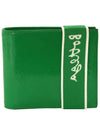 Elastic Band Logo Bifold Half Wallet Green - BOTTEGA VENETA - BALAAN 2