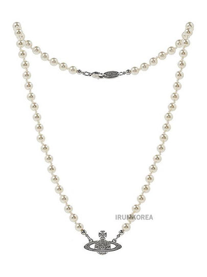 Mini Bas Relief Pearl Necklace Cream - VIVIENNE WESTWOOD - BALAAN 2