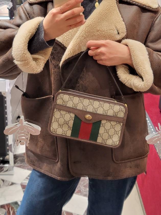 Ophidia GG Supreme Mini Cross Bag Beige - GUCCI - BALAAN 3