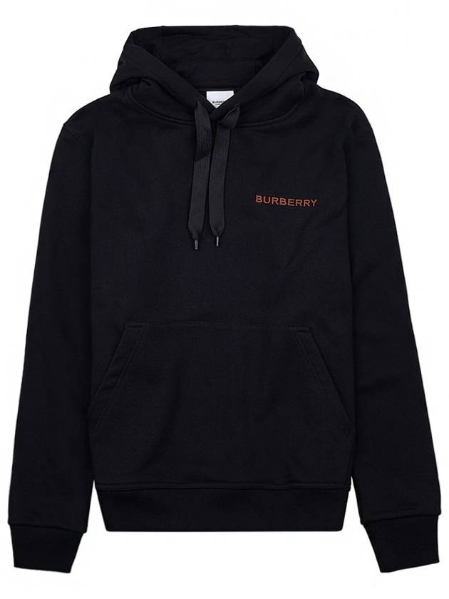 Logo Cotton Hoodie Black - BURBERRY - BALAAN 3