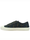 Domino FF Fabric Low Top Sneakers Brown - FENDI - BALAAN 3