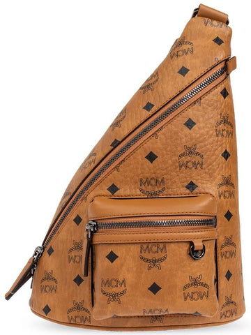 MCM Shoulder Backpack, Men's, Brown - MCM - BALAAN 1