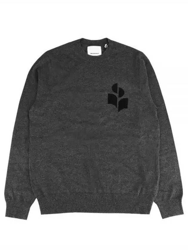 Men's Evans Logo Sweatshirt Grey - ISABEL MARANT - BALAAN 2