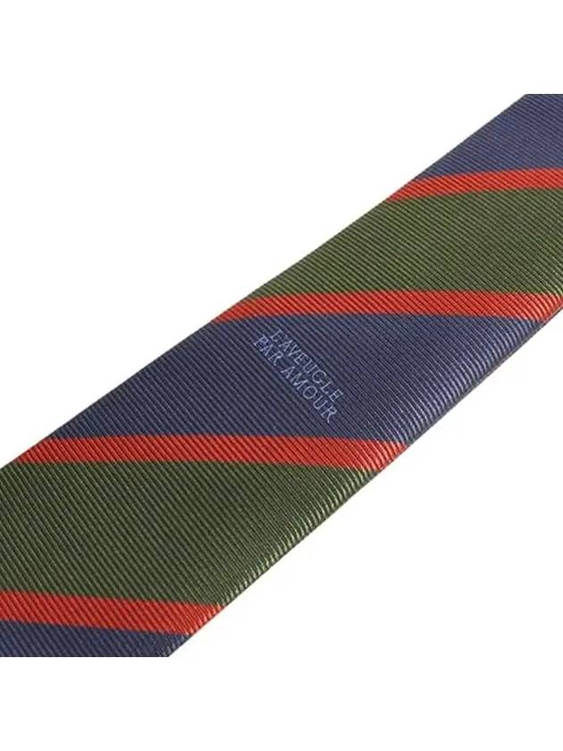 Men's Striped Lettering Tie 544623 4E002 4067 - GUCCI - BALAAN 2