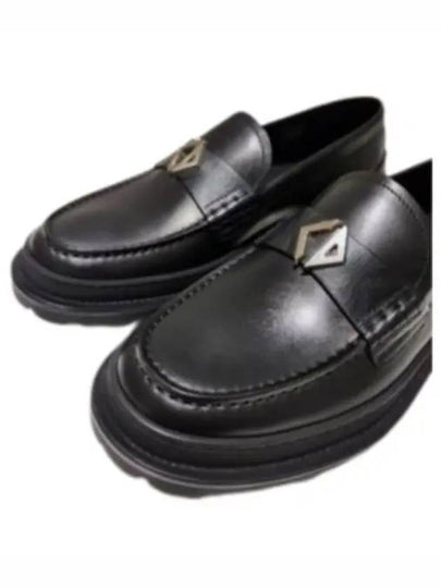 Explorer CD Diamond Canvas Smooth Calfskin Loafers Black - DIOR - BALAAN 2