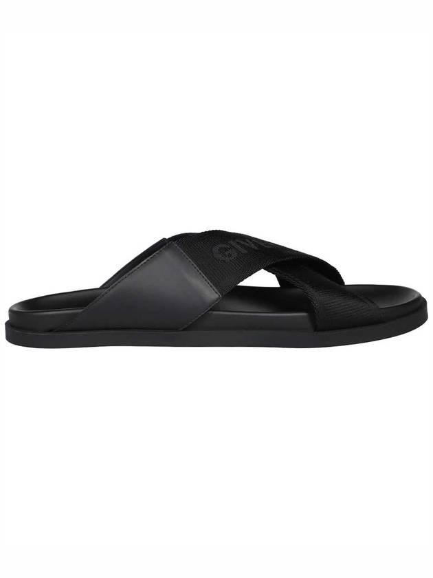 Cross Strap Sandal Slippers Black - GIVENCHY - BALAAN 3