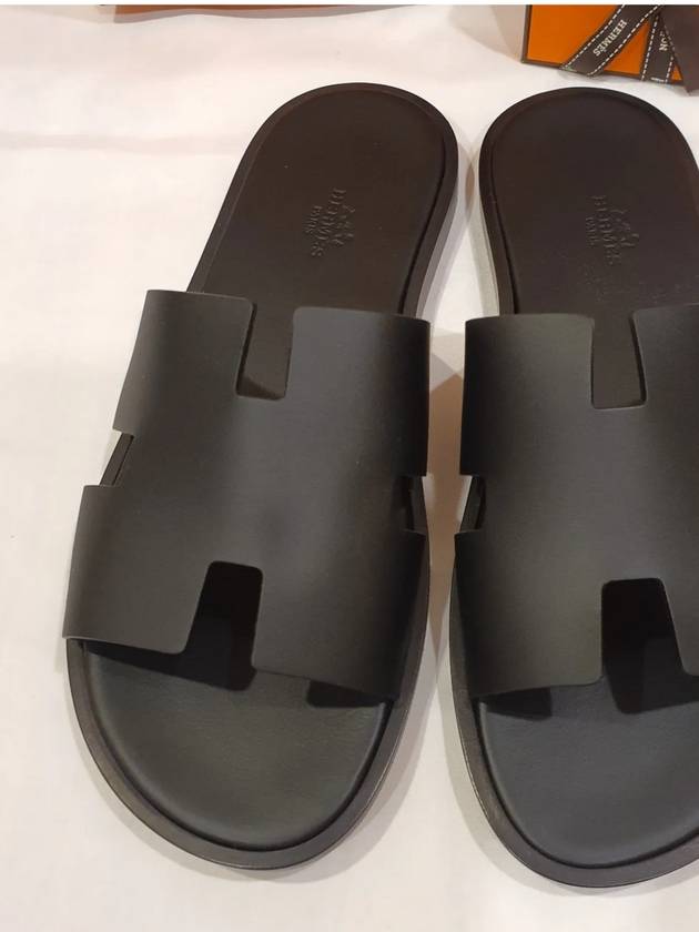 Izmir Sandal Calfskin & Noir - HERMES - BALAAN 5