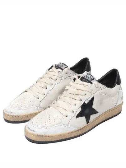 Ball Star Leather Heel Tab Low Sneakers White Black - GOLDEN GOOSE - BALAAN 2