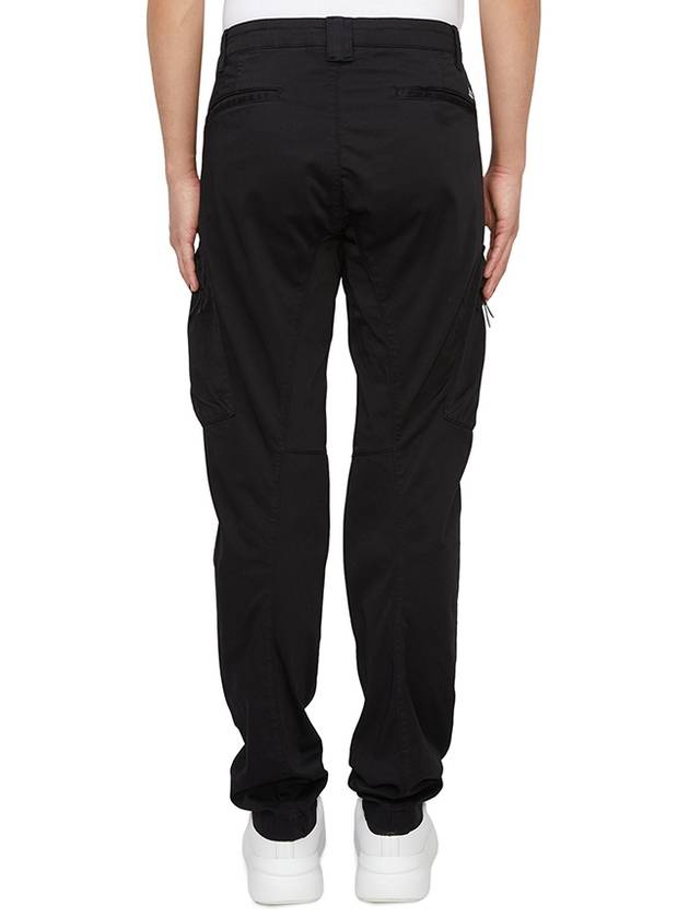 Stretch Sateen Ergonomic Cargo Pants Black - CP COMPANY - BALAAN 4