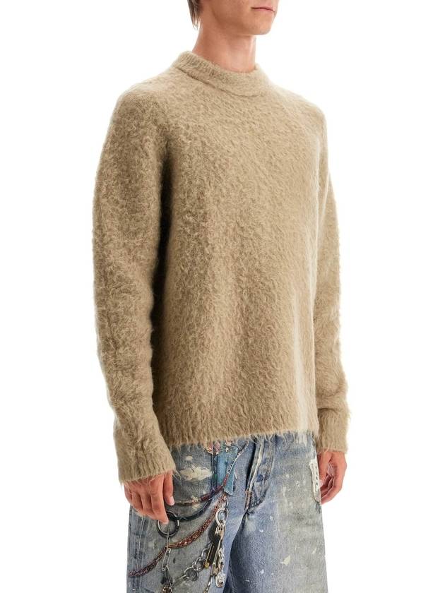 Mohair Wool Jumper Knit Top Beige - ACNE STUDIOS - BALAAN 3