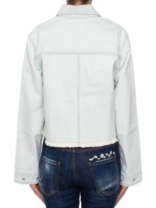 Women s Cropped Denim Jacket FC52DV2316FA - KENZO - BALAAN 4